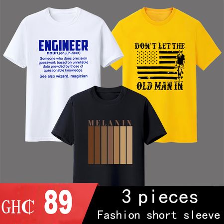 1104 Supports COD 3-piece short-sleeved T-shirt