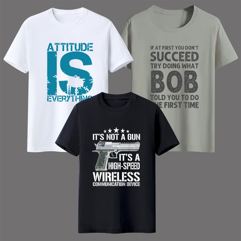 Supports COD 3-piece short-sleeved T-shirt 1101