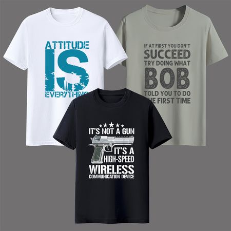 1101 Supports COD 3-piece short-sleeved T-shirt