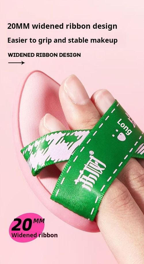 2465--1 Box – 3 Pieces Dual-purpose dry and wet powder puff with a tilted head