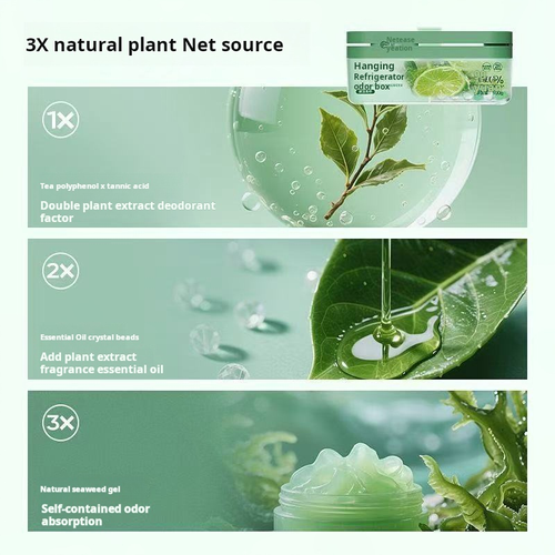 2452--2 Pieces Refrigerator Antibacterial, Fragrance Retaining and Odor Removing Box