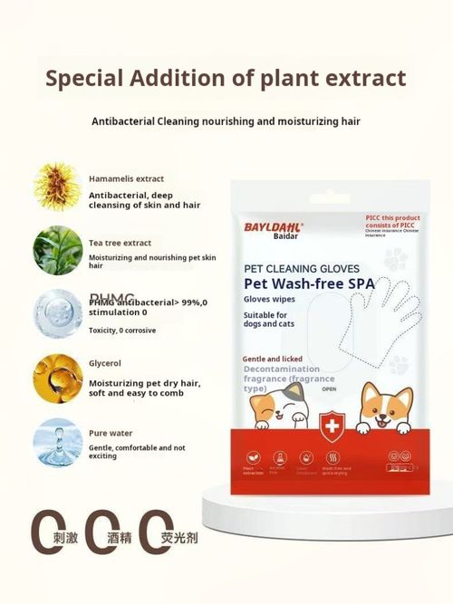 2493--4 Pieces Pet One-time Use Cleaning Gloves