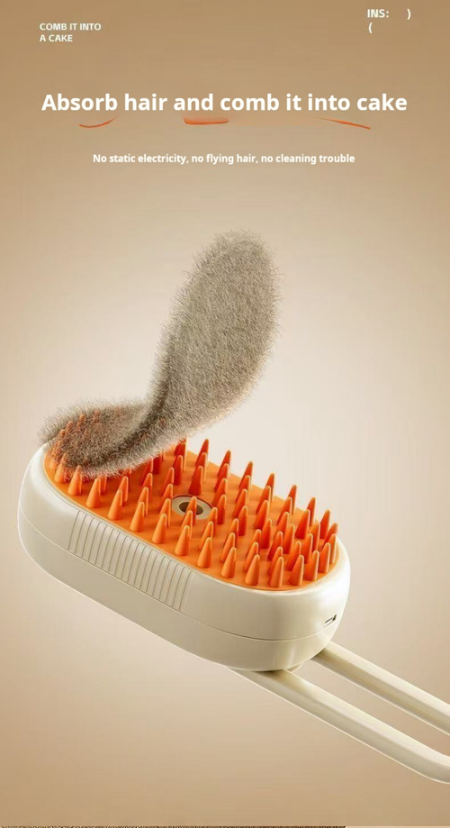 2108--2 Pieces Multifunctional Electric Pet Hair Brush