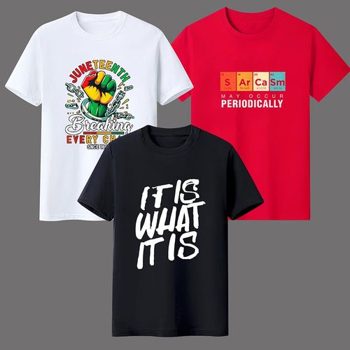 1111 Supports COD 3-piece short-sleeved T-shirt