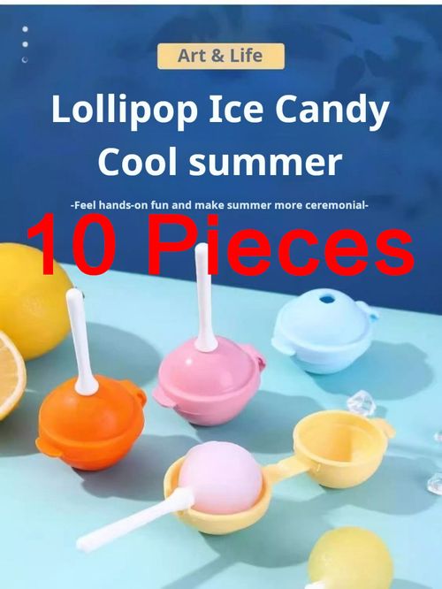 2346--10 Pieces Lollipop ice cream mold