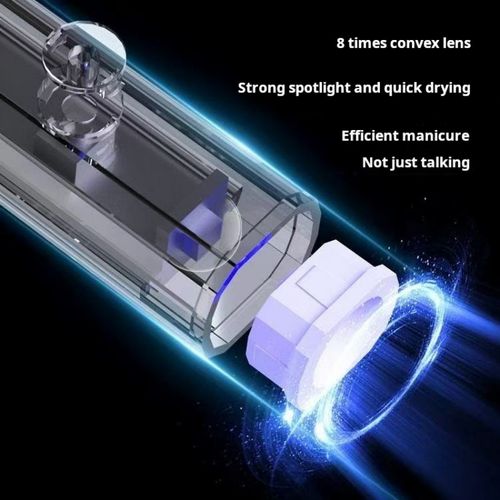 2226--2 Pieces Flashlight ultraviolet nail art lamp