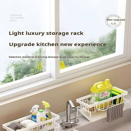 2438-- Kitchen sink storage shelf