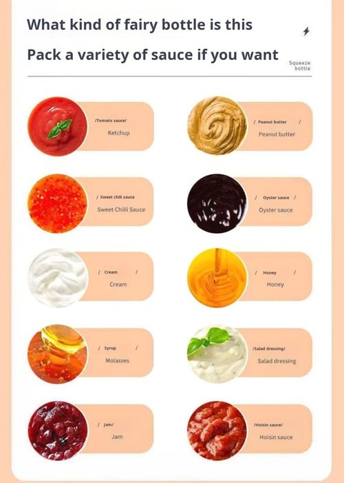 2488--6 Pieces Seasoning squeeze bottle