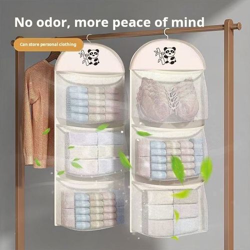 2415--2 Pieces Multi-layer storage mesh bag