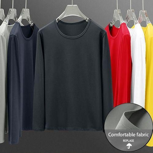 CT-100--Yixin 3 Pieces Men's Long Sleeved Round Neck T-shirt