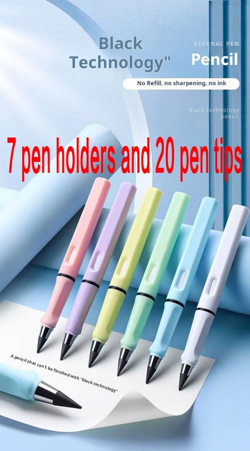 2309--7 pen holders and 20 pen tips Eternal Pencil