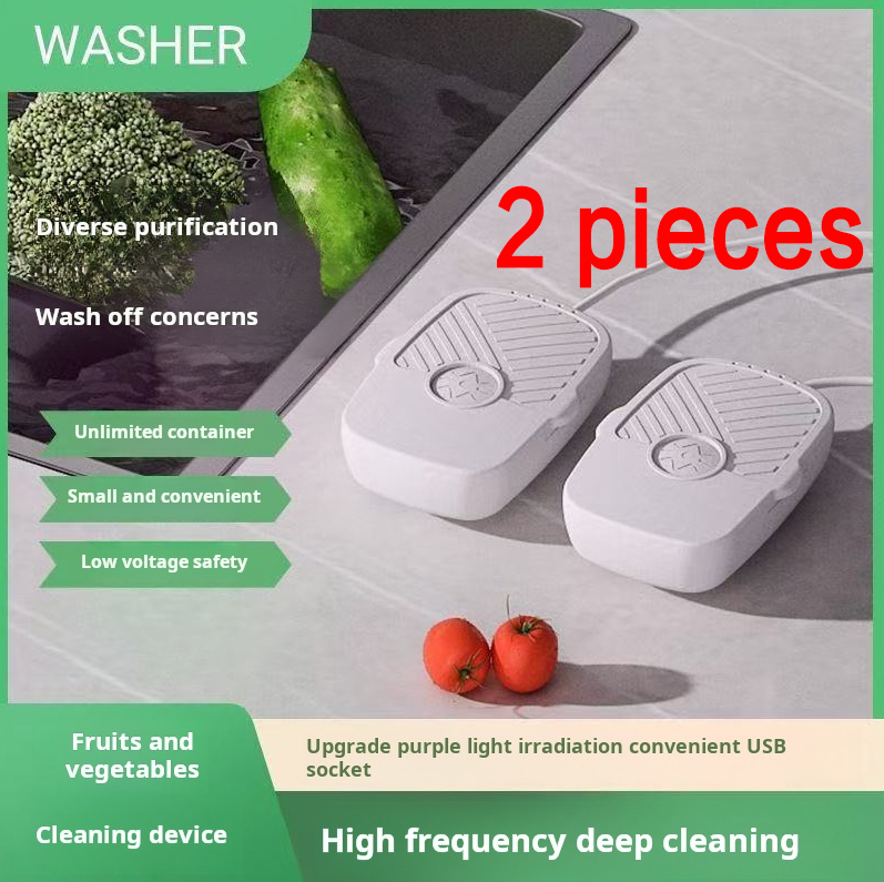 1976--2 piecesUltrasonic Vegetable and Fruit Automatic Cleaning Machine