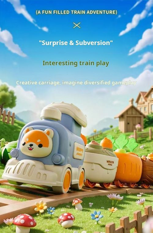 2498--Multi-functional Pressing Mini Train Toy