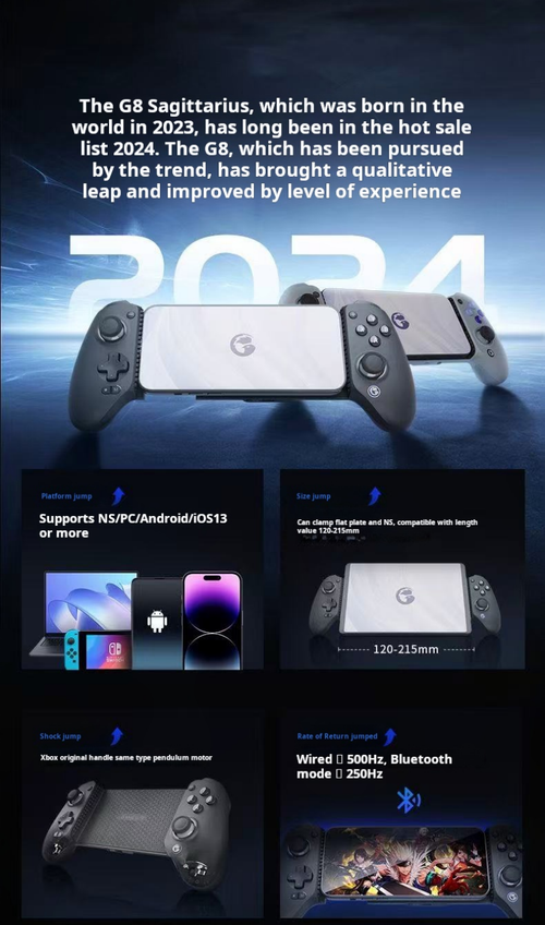 2077--Bluetooth wireless game controller