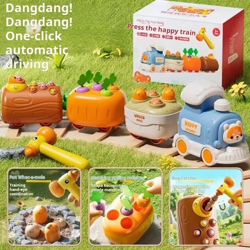 2498--Multi-functional Pressing Mini Train Toy