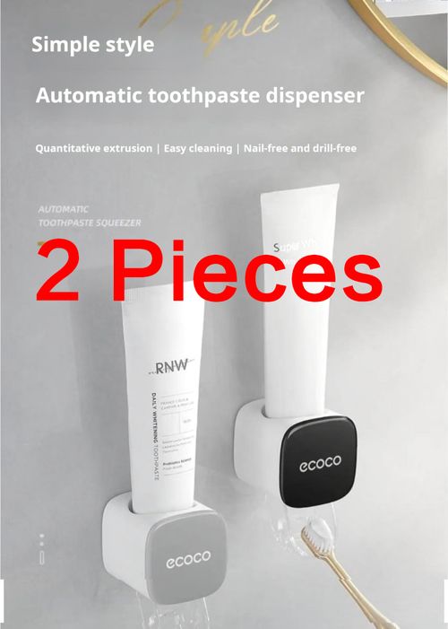 2391--2 Pieces Automatic toothpaste dispenser rack
