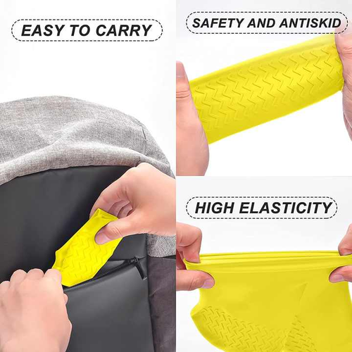 1995--3-piece set Silicone waterproof shoe covers