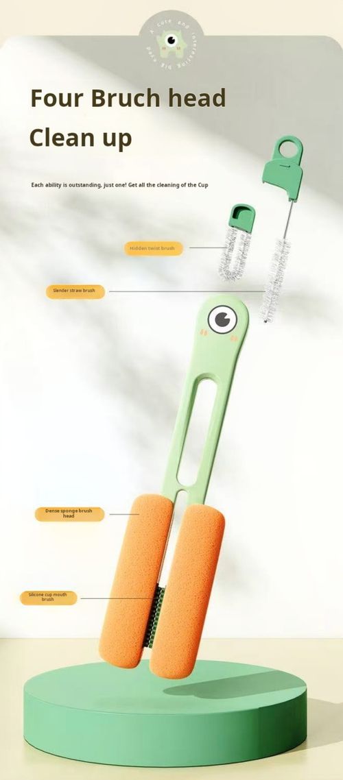 2466--2 Pieces Multifunctional cup brush