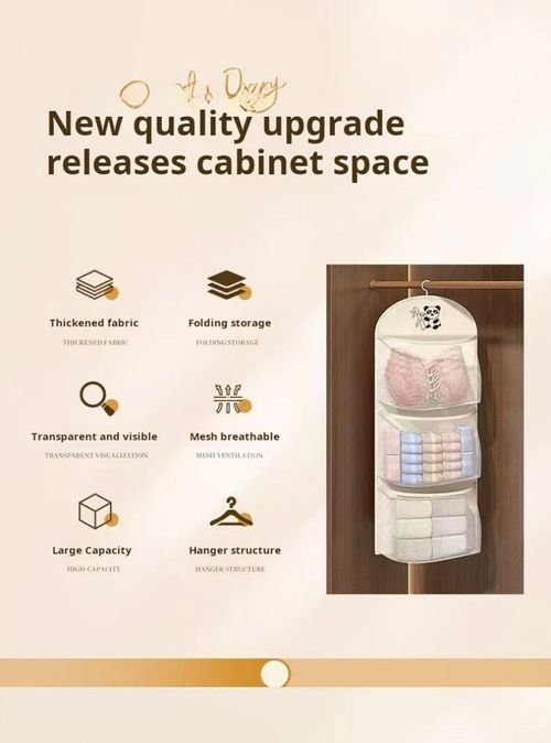 2415--2 Pieces Multi-layer storage mesh bag