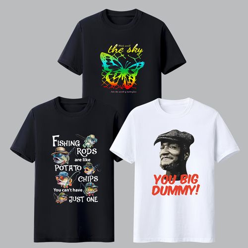 1142 Supports COD 3-piece short-sleeved T-shirt