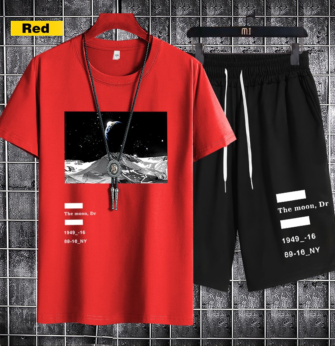 Supports COD  2pieces   Short-sleeved T-shirts and shorts1121-5