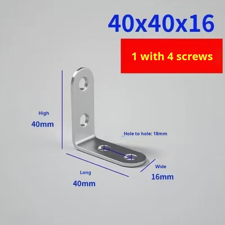 1993--100 piecesStainless steel right-angle corner code connection piece