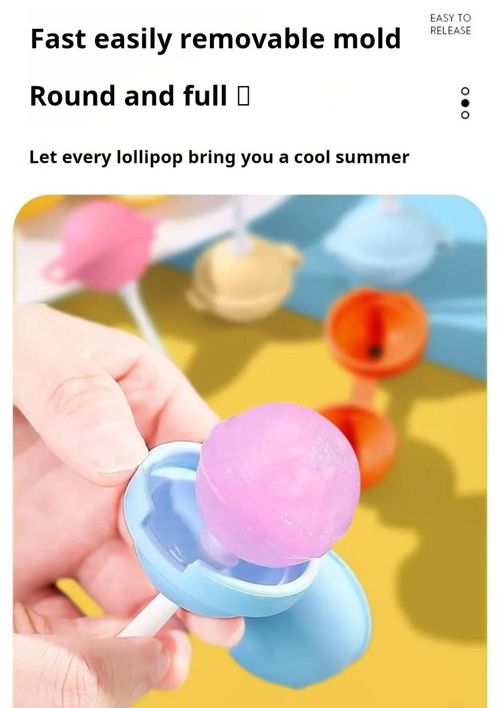 2346--10 Pieces Lollipop ice cream mold