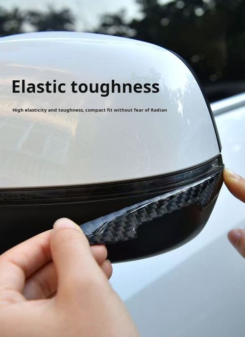 2459--6 Pieces Carbon fiber anti-collision rubber strips for the car door