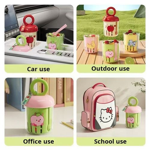 2411--2 Pieces Portable draining fruit cup