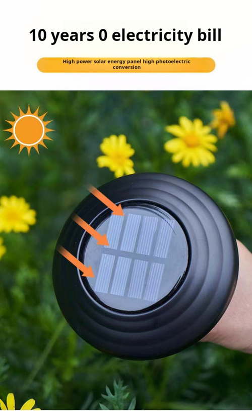 2084--2 Pieces Solar energy ambient light fixture