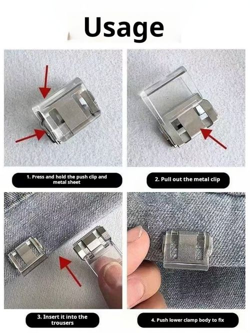 2422--100 Pieces Pant leg hemming fastener to prevent dragging on the ground