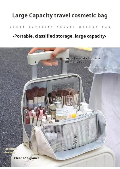 2416--2 Pieces Portable multi-layer compartmental storage bag