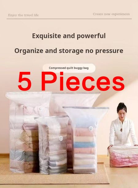 2398--5 Pieces Vacuum compression storage bag