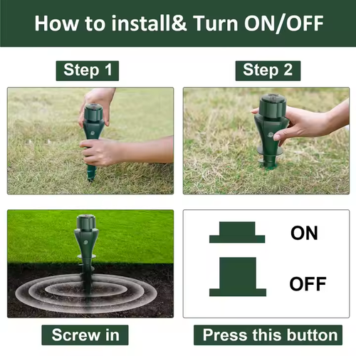 1958--COD Available--Solar-powered snake, rat and insect repellent device