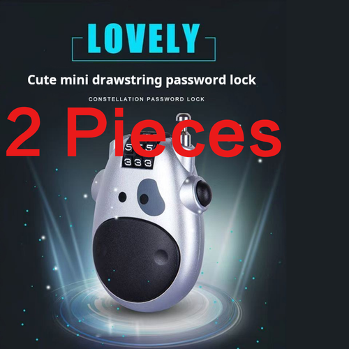 2059--2 Pieces Portable password steel lock