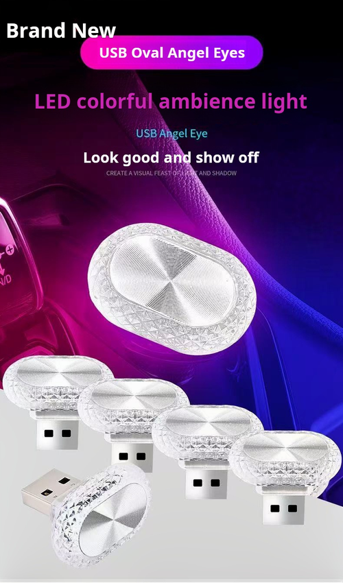 2455--6 Pieces Car-mounted LED night light