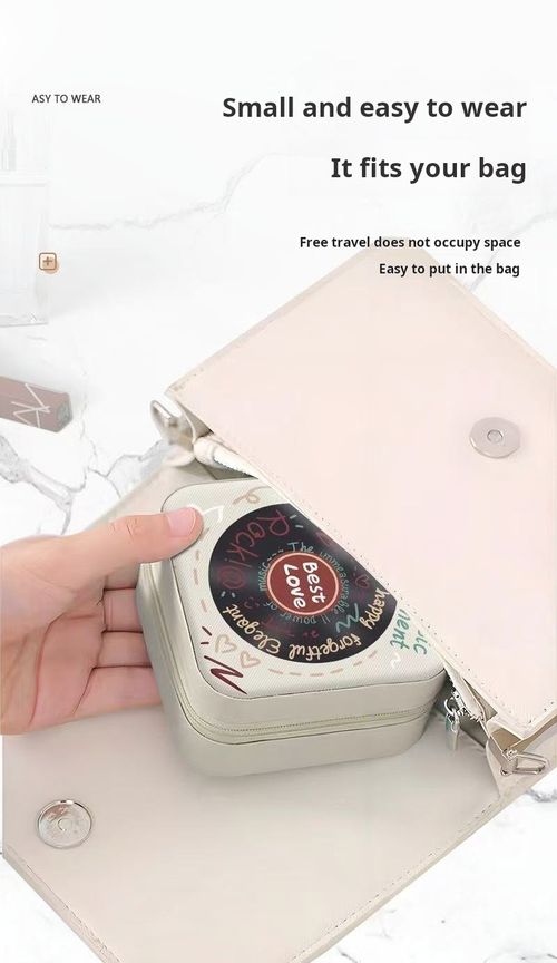 2512--4 Pieces Portable jewelry storage box