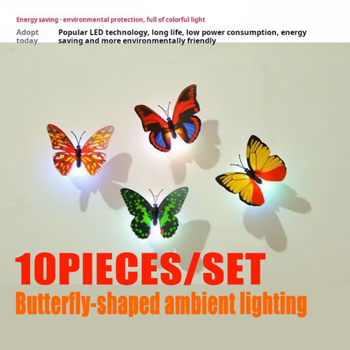 2004--10 pieces Butterfly ambiance light