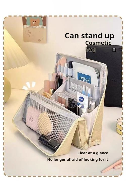 2416--2 Pieces Portable multi-layer compartmental storage bag