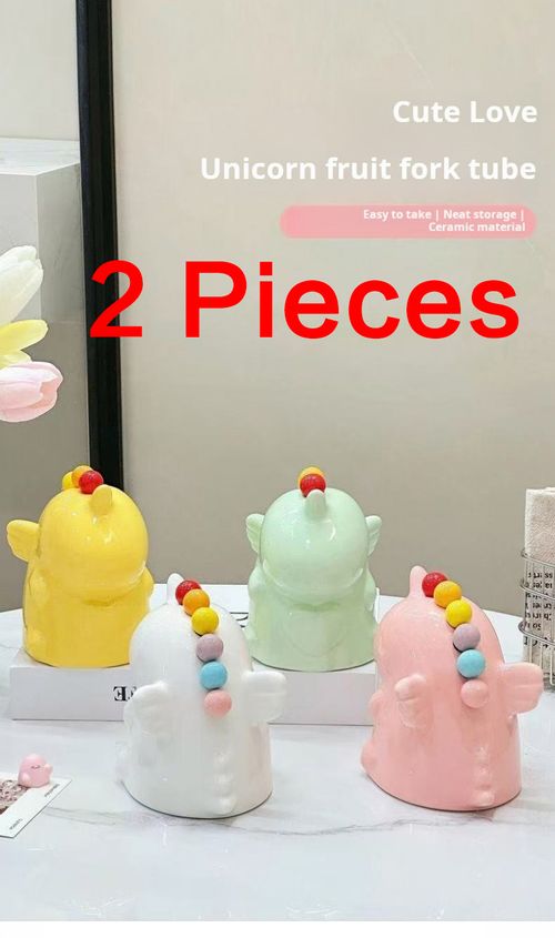 2358--2 Pieces Unicorn Fruit Fork