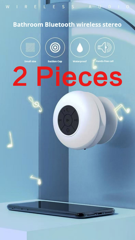 2061--2 Pieces Waterproof suction cup speaker
