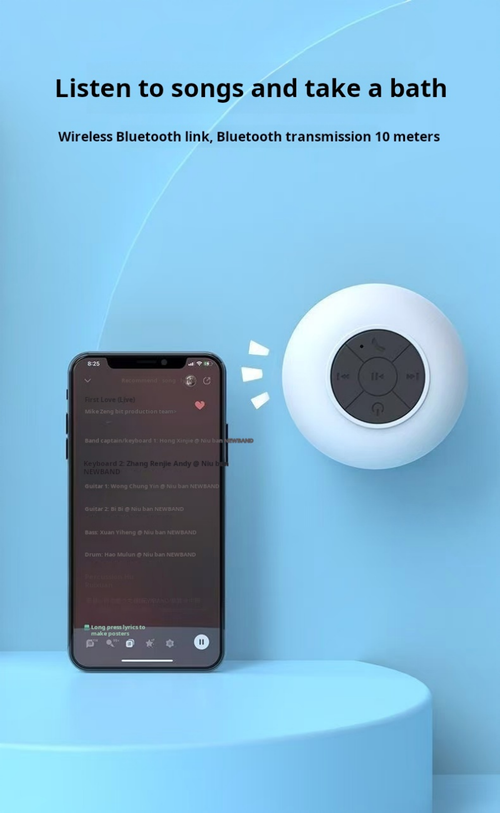 2061--2 Pieces Waterproof suction cup speaker