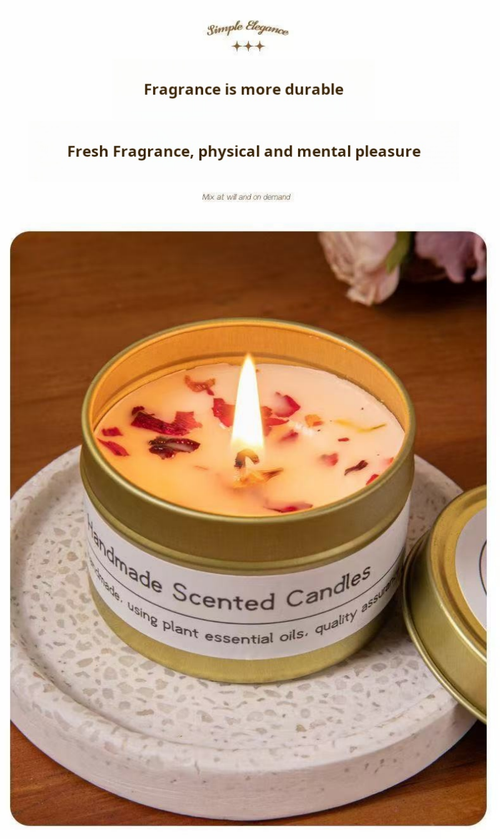 2068--4 Pieces Petal Candle Aromatherapy