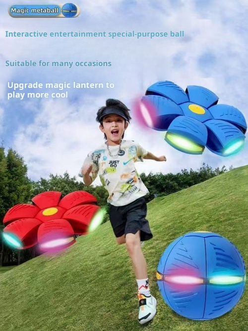2117--2 Pieces Magical flying disc kicking the ball