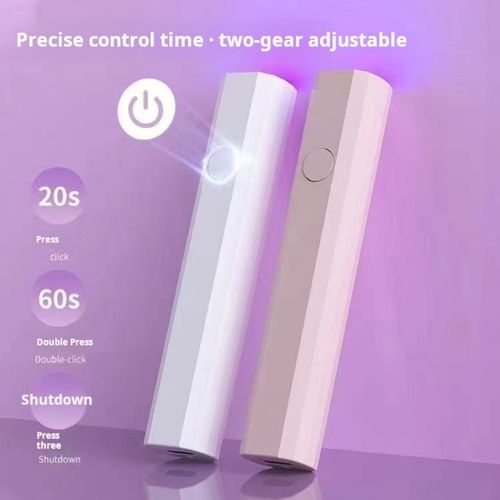 2226--2 Pieces Flashlight ultraviolet nail art lamp