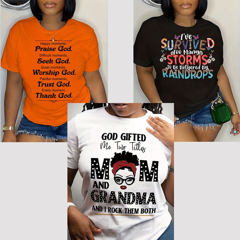 Supports COD 3-piece A woman in a short-sleeved T-shirt 1206