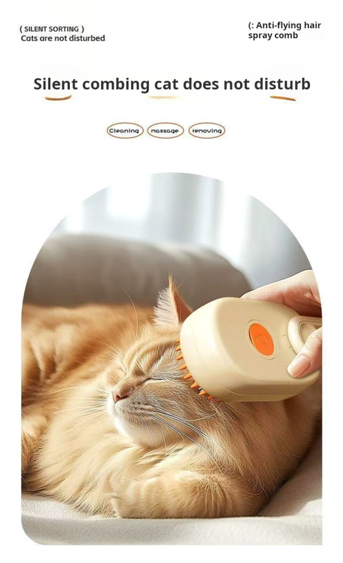 2108--2 Pieces Multifunctional Electric Pet Hair Brush