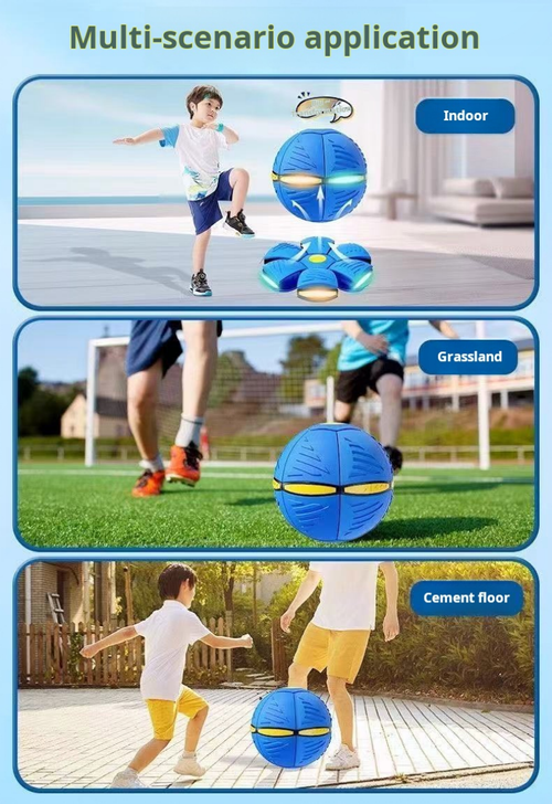 2117--2 Pieces Magical flying disc kicking the ball