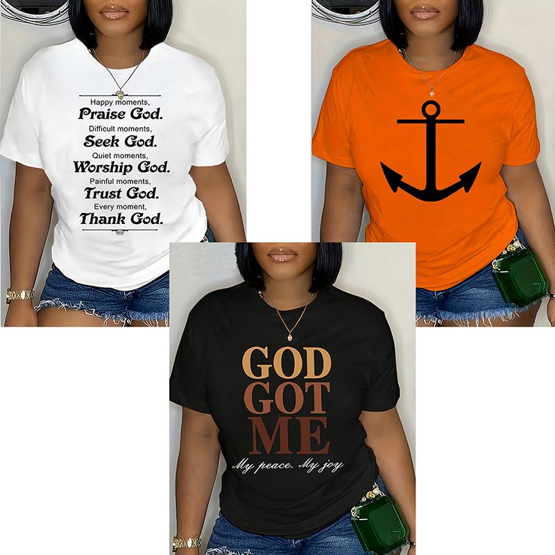 Supports COD 3-piece A woman in a short-sleeved T-shirt 1205