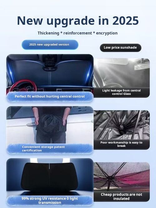 2357--Car sun protection, heat insulation and shading curtains